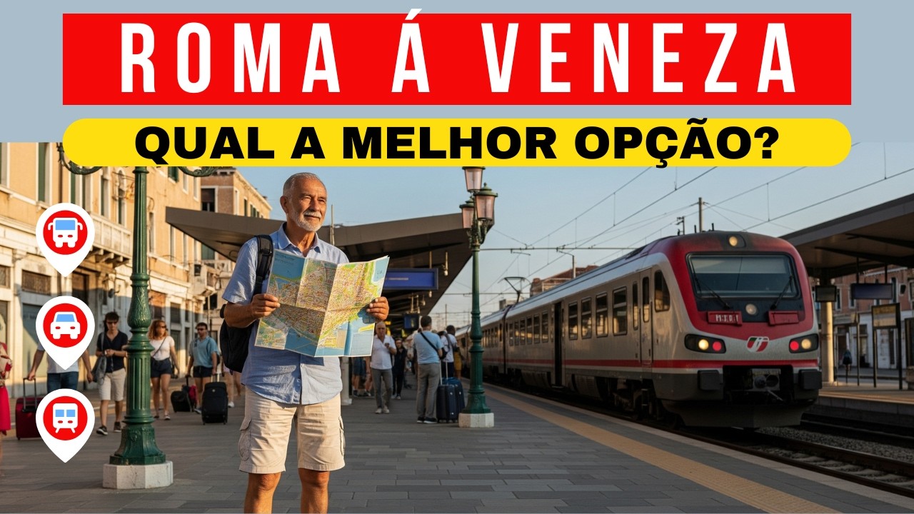 Como ir de ROMA a VENEZA: Qual Transporte Usar? [GUIA DE DECISÃO]