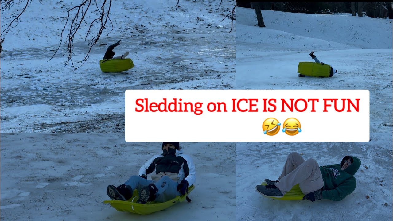 Sledding on ice is fun haha -Filipina in West Virginia USA 🇺🇸 #subscribers #ytvideos 