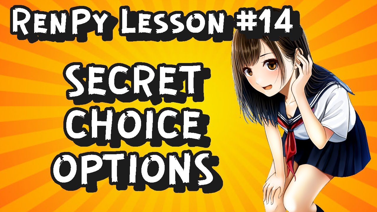 How to make secret menu options and complex conditions? - RenPy for beginners #14 | Kosmo