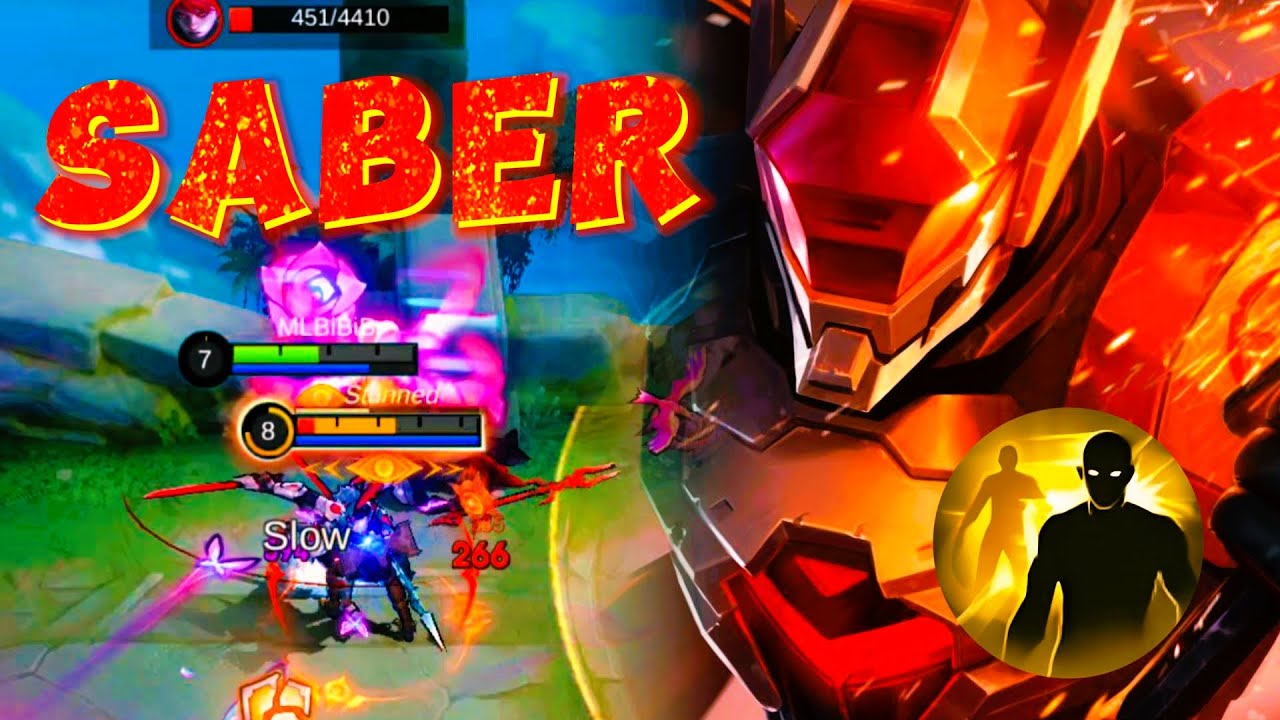 NOT BAD SABER EXP-LANE AMAZING MOMENT GAMEPLAY 🔥 OP BUILD & EMBLEM || MLBB