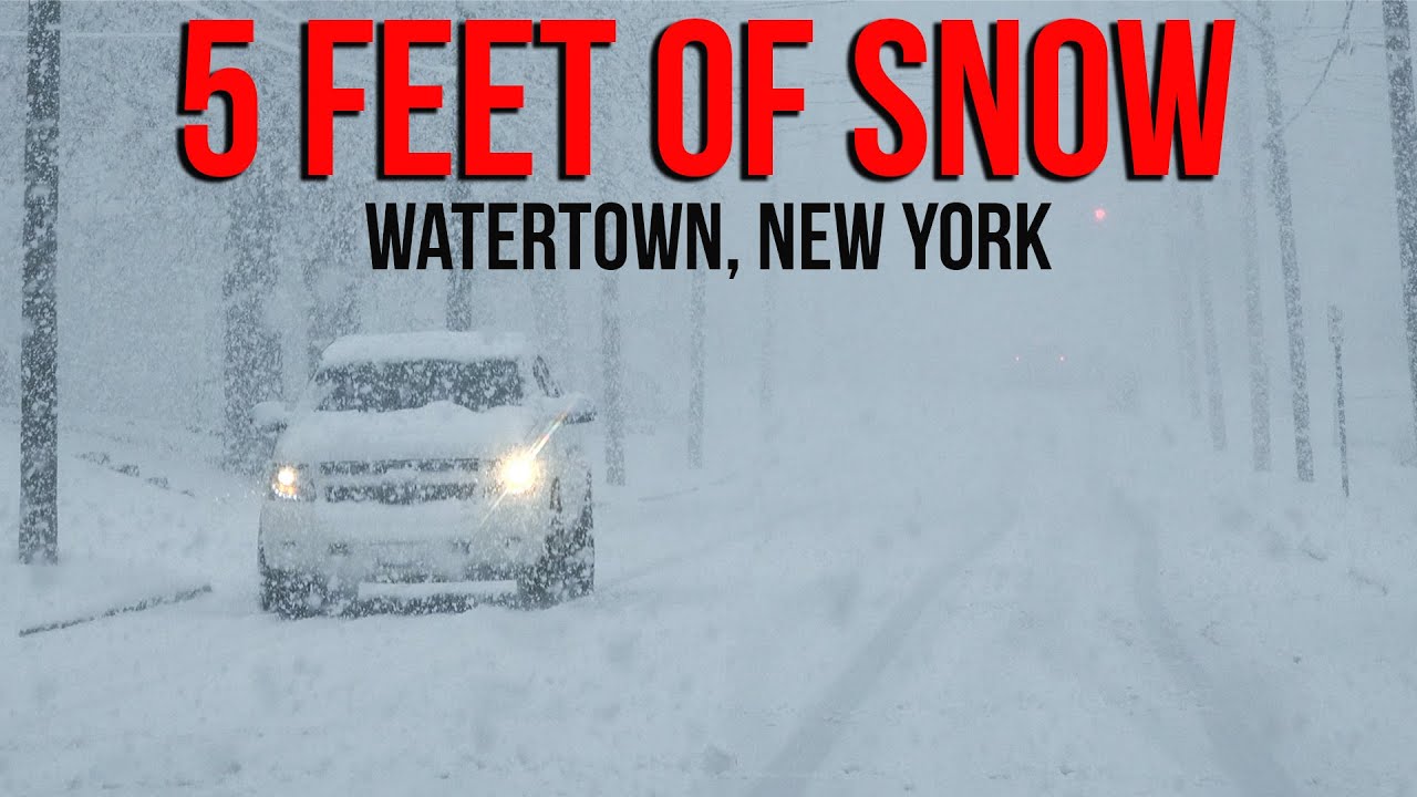 LIVE STORM CHASE - 60+ Inch Lake Effect Snow near Watertown, NY