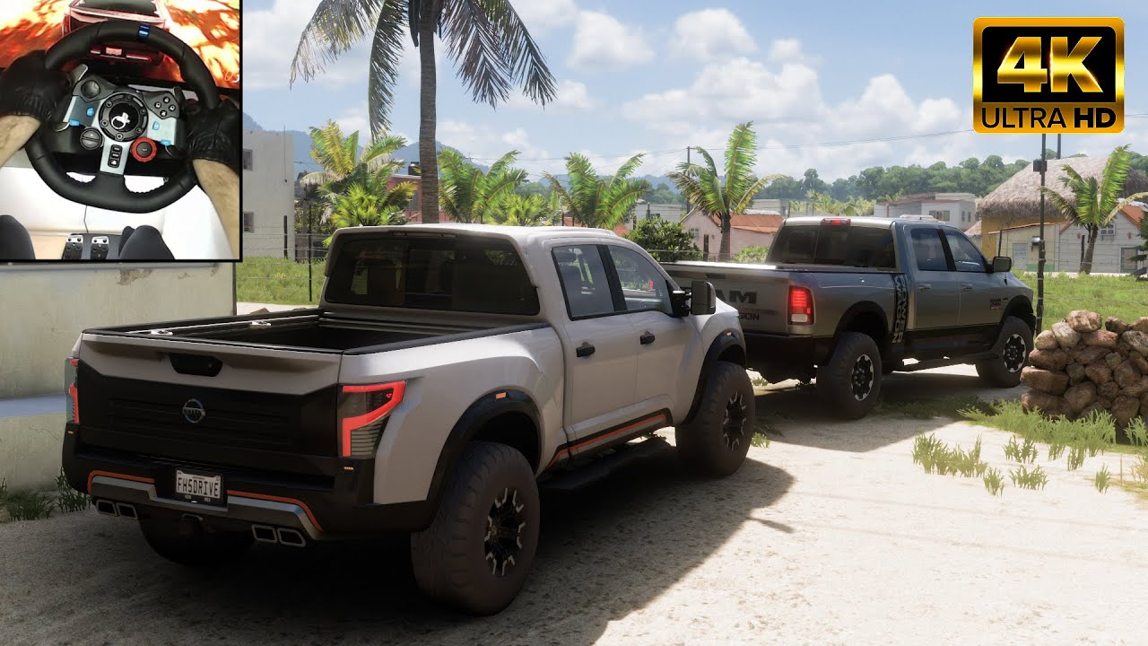 Nissan TITAN Warrior Concept | Forza Horizon 5 - CONVOY | Logitech G29 Steering Wheel Gameplay