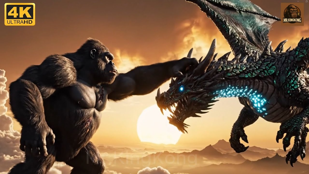 King Kong vs Mythical Dragon – Hollywood-Style Sky Titan War (Unbelievable Twist!) | Mr.KingKong