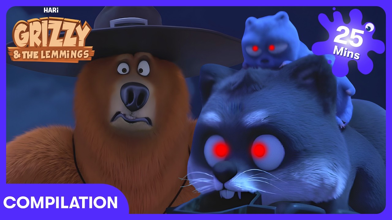 ЗЛЫЕ ЛЕММИНГИ! 😈🖤 | Гриззи и лемминги | WildBrain Kids
