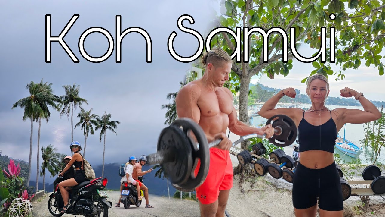 Koh Samui 🏝 🇹🇭 | Outdoor Gym (Gratis), Schöne Natur & volle Straßen | Thailand 2025 Lamai Beach