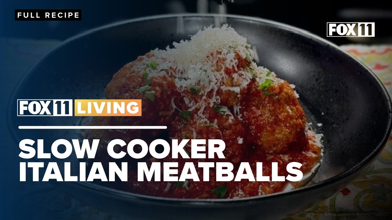 Slow Cooker Italian Meatballs; Hearty dinner recipe from FOX 11 Living