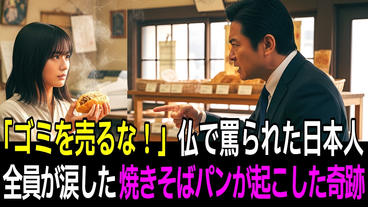 「日本人が店を変えてしまった…」廃業寸前の仏パン屋が日本人留学生を雇った結果、焼きそばパンが起こした奇跡に店長涙【感動する話】【海外の反応】