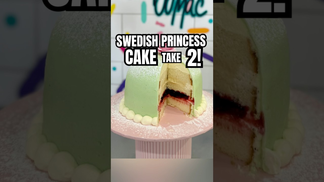 TAKE 2! SWEDISH PRINCESS CAKE! 💚🩷