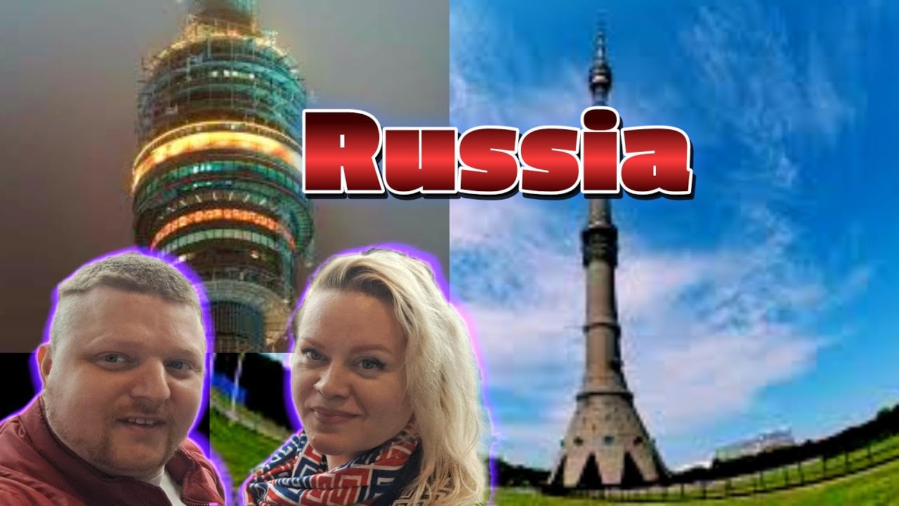 The tallest tower in Russia. Ostankino TV Tower in Moscow