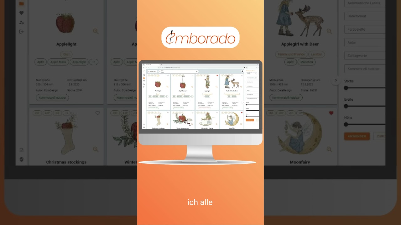 Stickdateien finden in Sekunden – mit emborado