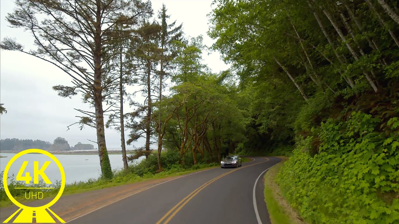 Scenic Drive ROAD 101 [4K 10 bit] - Coastal Road, Olympic National Park, Washington State