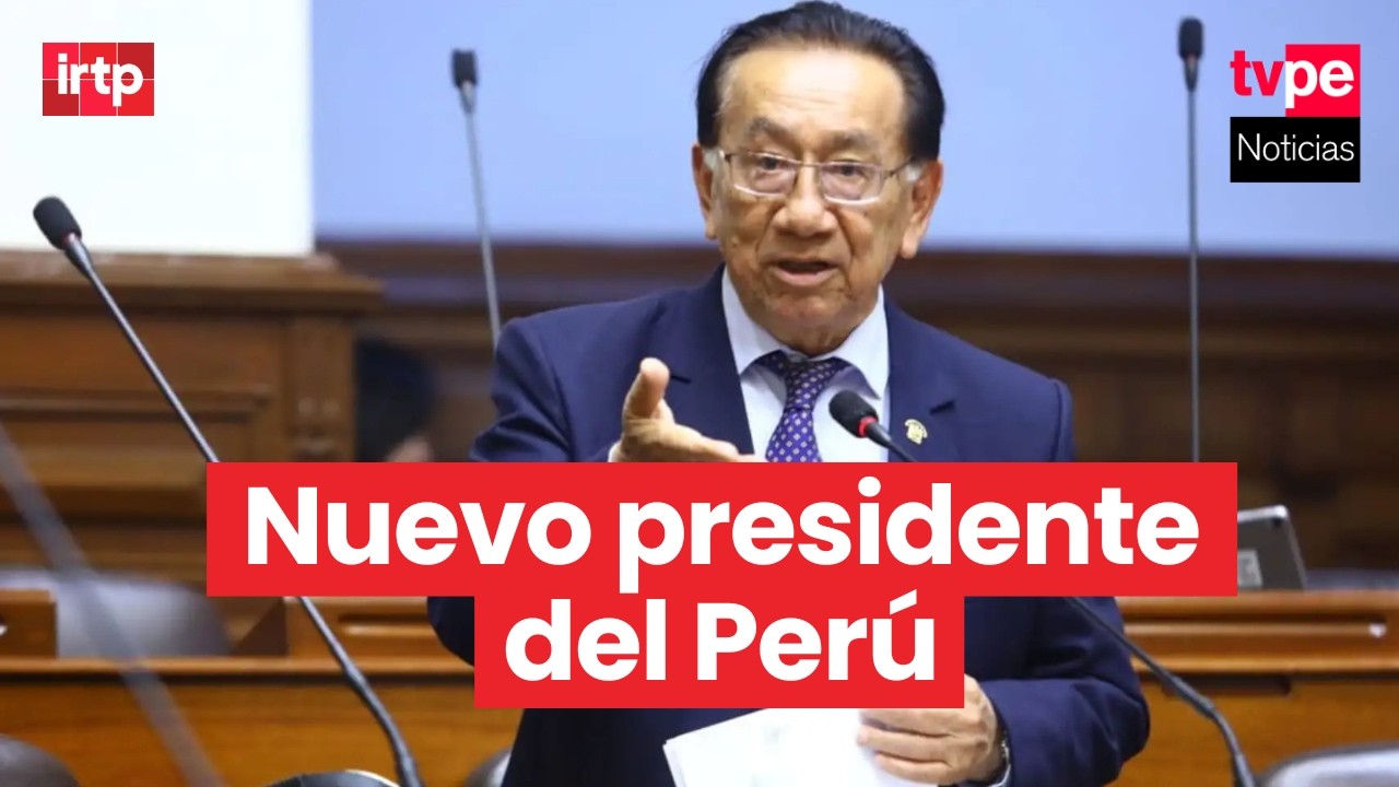 José María Balcázar es electo titular del Congreso y asumirá la Presidencia de la República