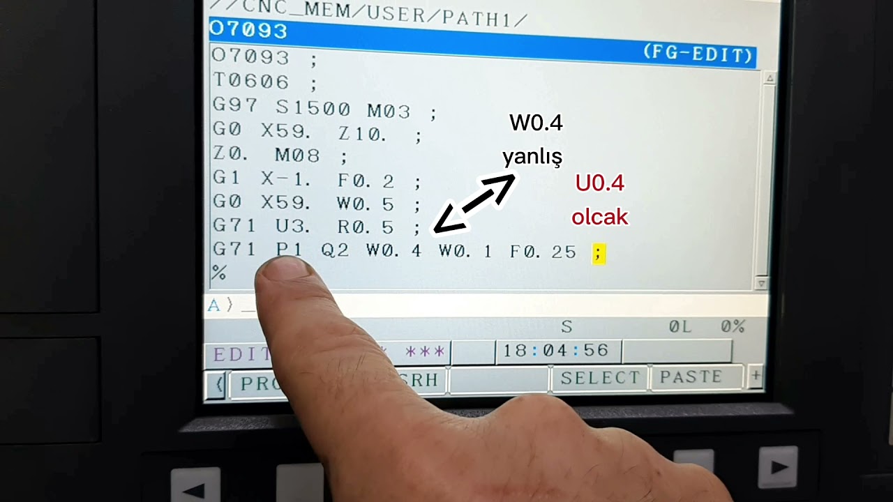 FANUC CNC TORNADA G71 G70 #G71 #G70 &Ccedil;oklu paso &ccedil;evrimi #FANUC #CNC #TORNA #PROGRAM #CNCTORNA