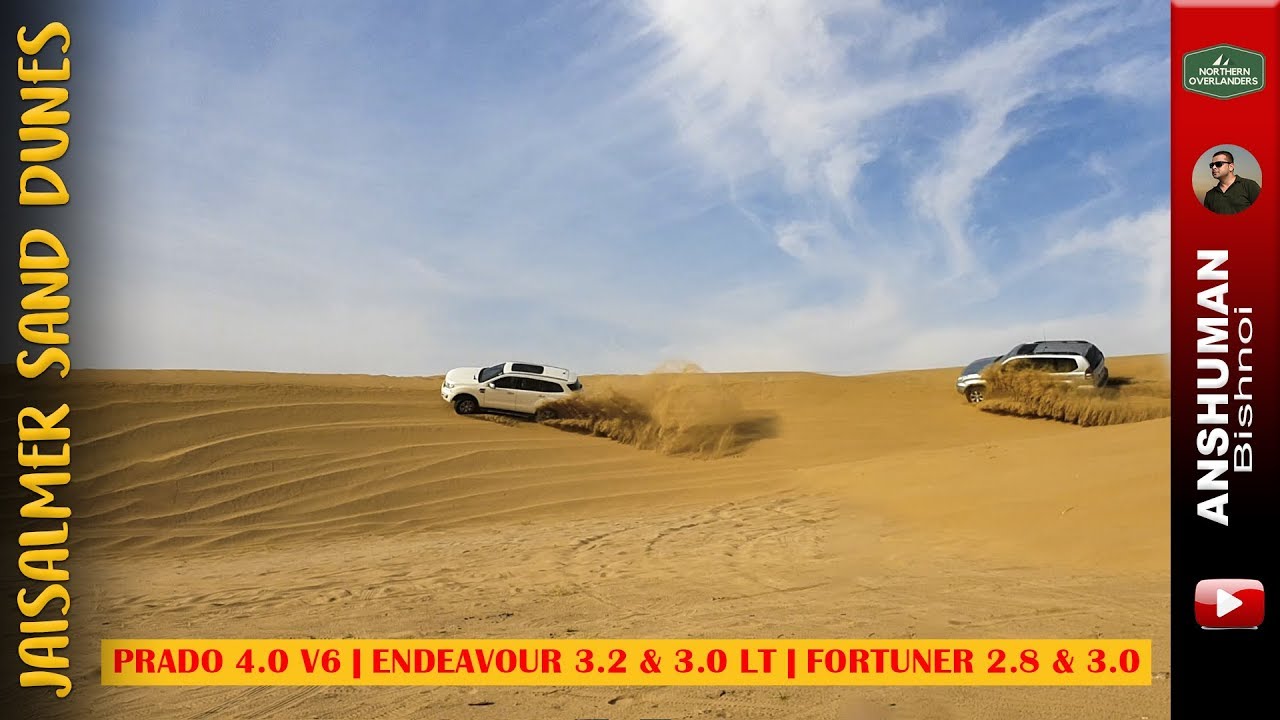 Drifting on Dunes: Prado 4.0 V6, Endeavour 3.2 & 3.0, Fortuner 2.8 & 3.0, Gypsy King, Pajero Sport