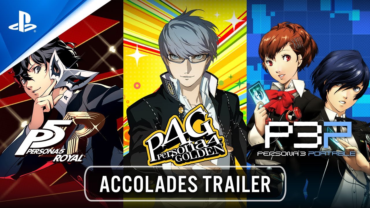 Persona 5 Royal, Persona 4 Golden, & Persona 3 Portable &mdash; Accolades Trailer | PS5 & PS4 Games
