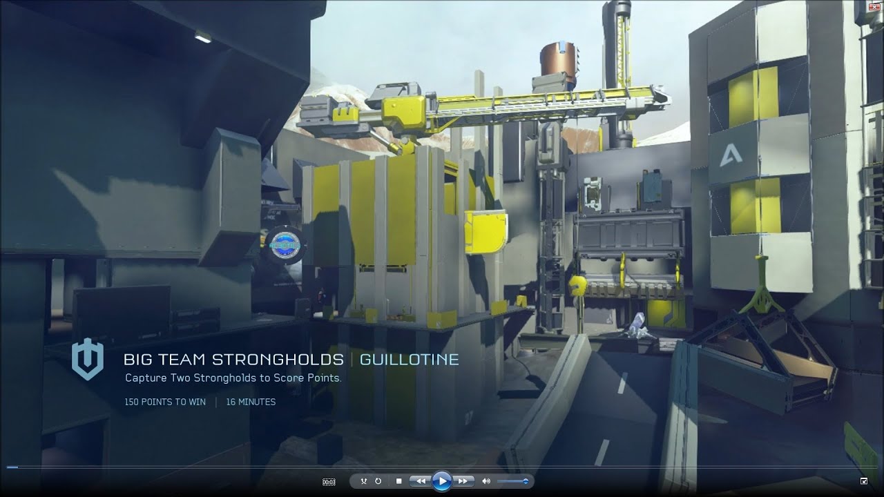 Halo 5 Big Team Battle Guillotine Strongholds 1080p 60fps