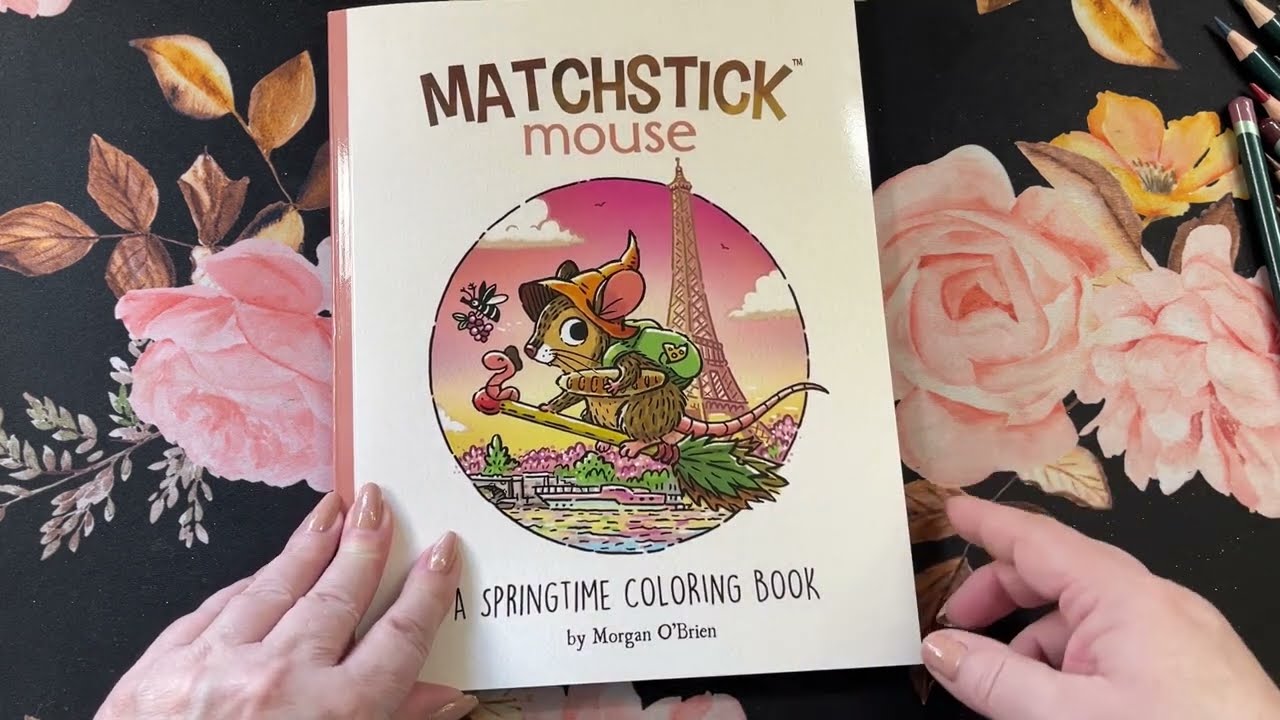 Matchstick Mouse A Springtime Coloring Book | Flip Through