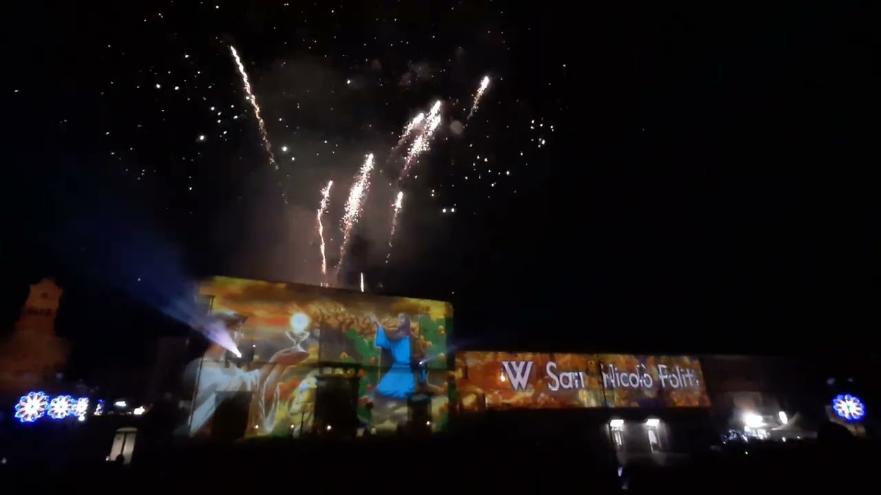 Festa di San Nicolò Politi 2024 Adrano (CT) Spettacolo pirotecnico.