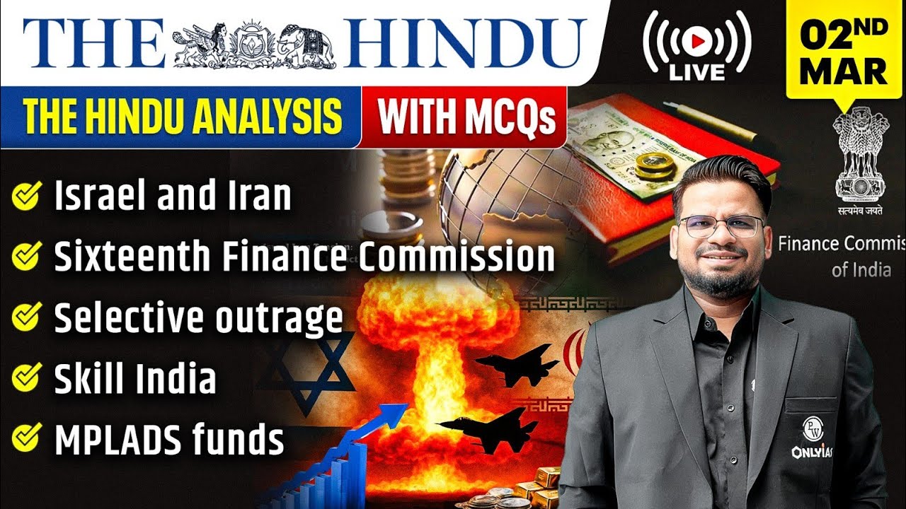 The Hindu Analysis | 2nd March 2026 | The Hindu Newspaper  - Practice Questions | Prashant Sir