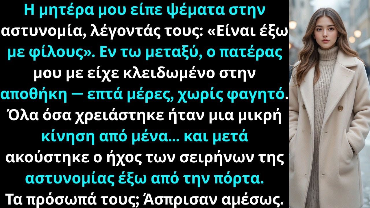 Στο οικογενειακό δείπνο η μητέρα μου είπε ότι ήμουν έξω με φίλους αλλά ηαλήθεια ήταν πολύ τρομακτική