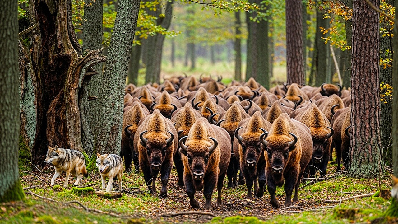 Silent Walk in the Białowieża Forest – European Bison, Wolves & Primeval Trees