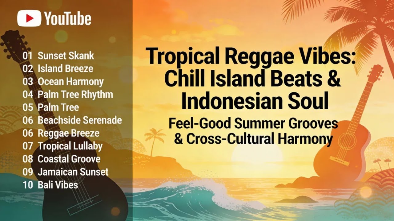 Ocean Sunset Rhythm: Warm Reggae Vibes with Soft Gamelan Chimes and Island Flow