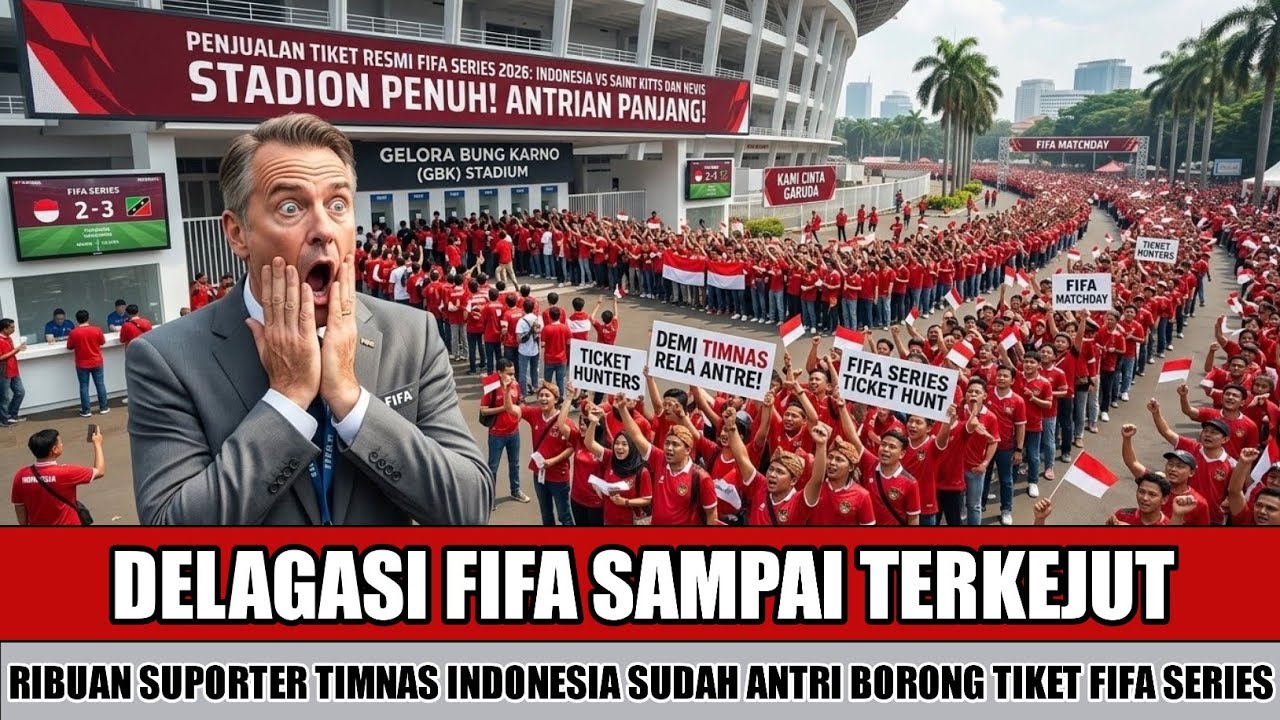SEMUA DI BUAT KAGET~PERTAMA DALAM SEJARAH TIKET AJANG FIFA SERIES LUDES TERJUAL WAKTU DALAM 20 MENIT