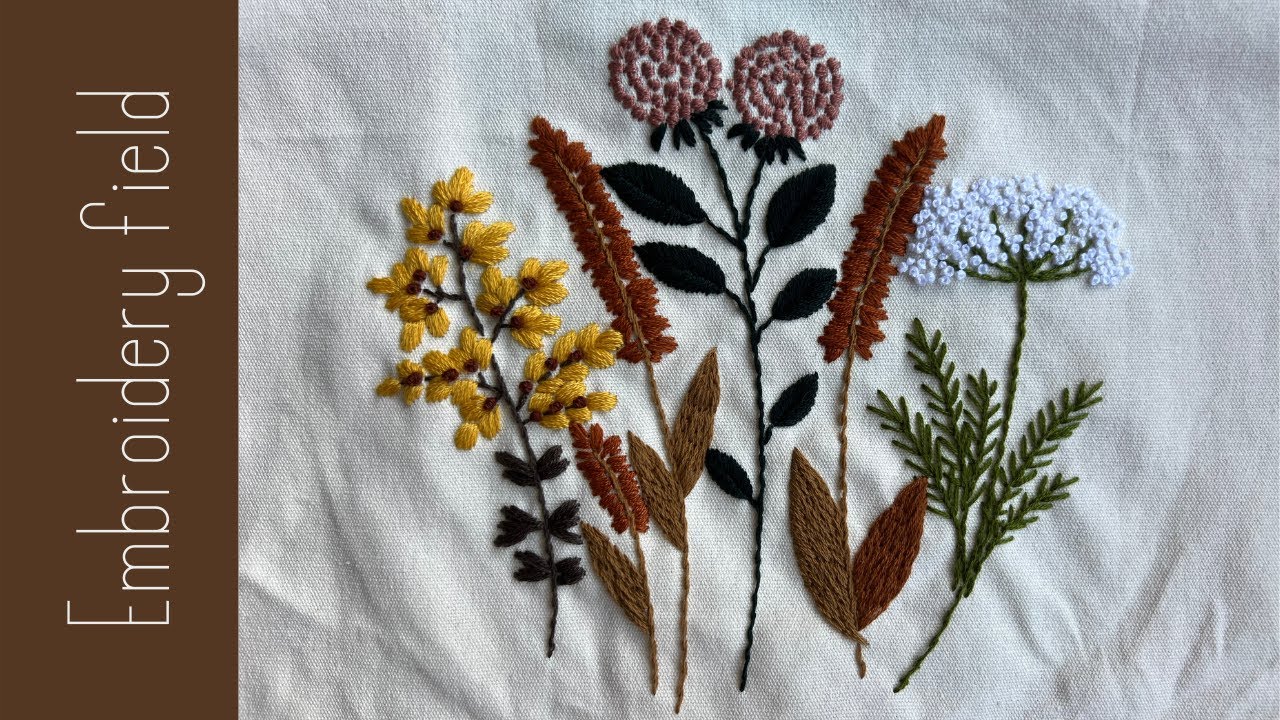 Gorgeous and simple flower embroidery for beginners with free Pattern