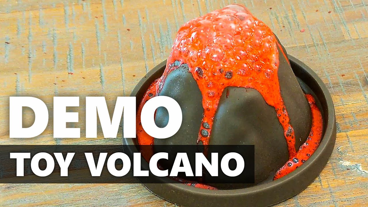 Toy Volcano Eruption: Acid Base Reaction: Kids Science/Anko Volcano from Kmart