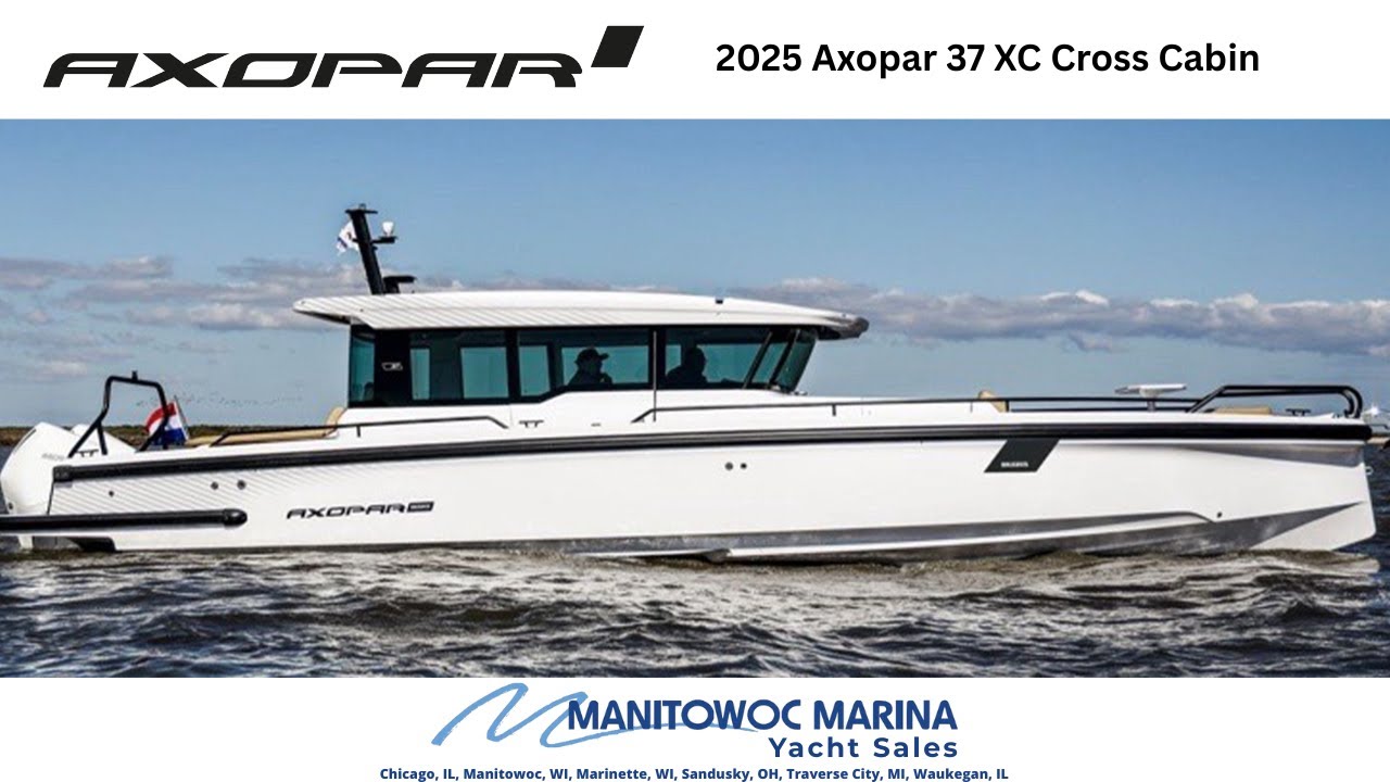 2025 Axopar 37 XC Cross Cabin Aft Cabin with Brabus Trim Presented by Manitowoc Marina