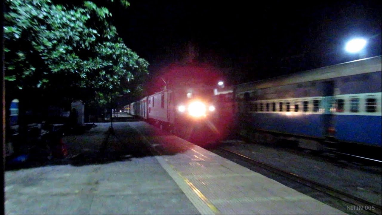 3 RAJDHANI & 2 SUPERFAST Overtaking TRIVENI EXPRESS !!