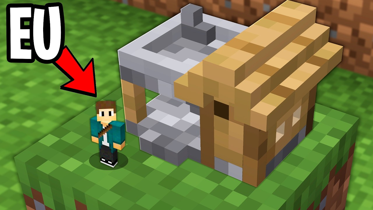 Criei a MENOR CASA do Minecraft