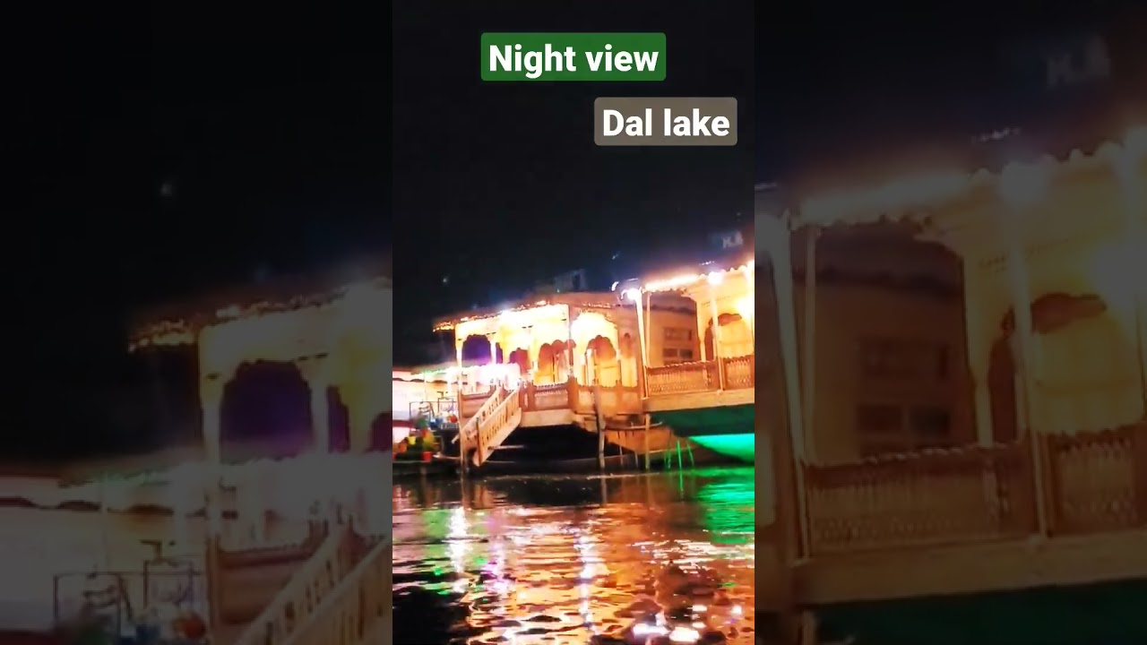 #Dal lake🛶#Night view from shikara#Kashmir👑#youtubeshorts #shortsfeed