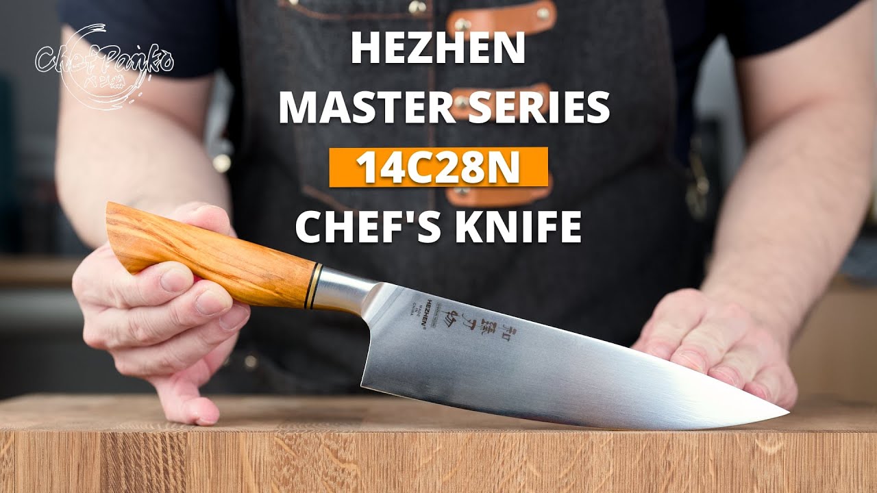 Hezhen Master Series Chef Knife Review: Sandvik 14C28N Steel