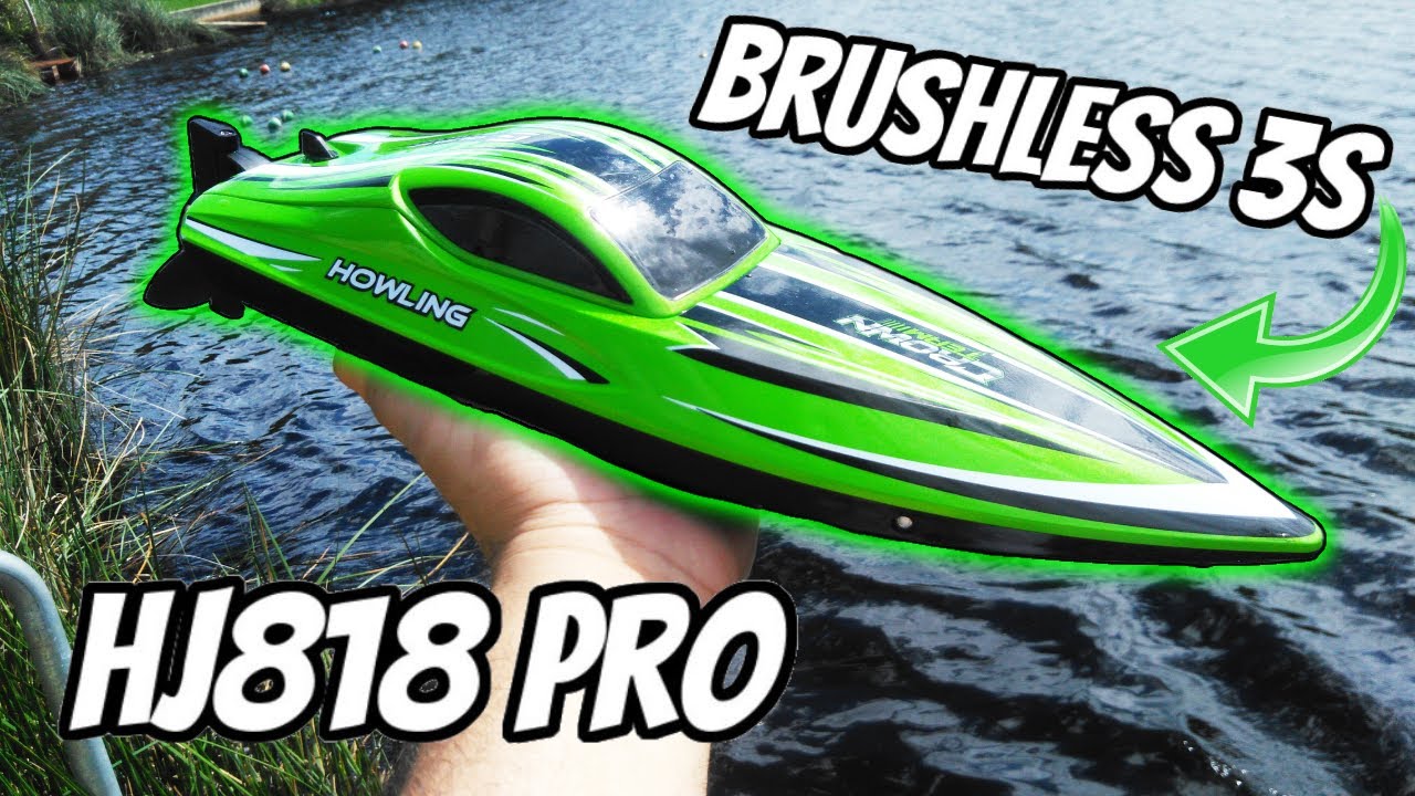 COOL 3S Powered BRUSHLESS RC Speed Boat UNDER $80 | HXJRC HJ818 PRO #rcboats #bestbuyboxes
