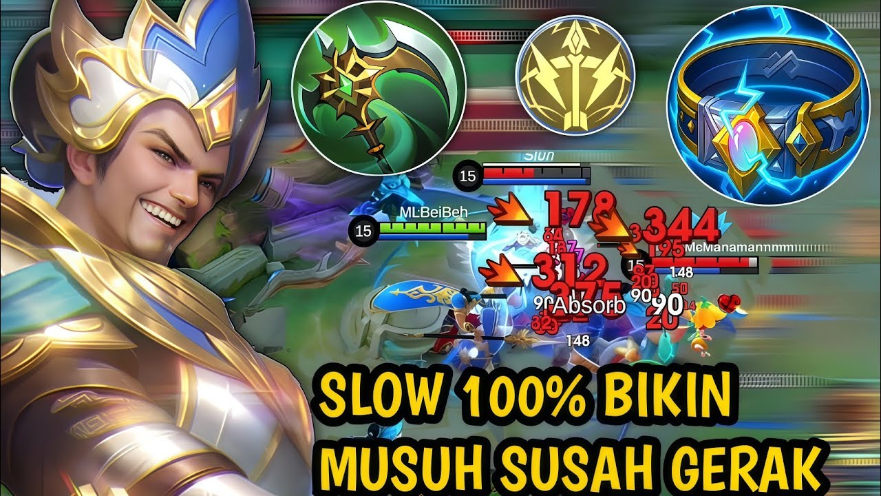 MINSITTHAR DI BUFF 1 VS 5 PUN DI GASS‼️GUNAKAN BUILD INI BIAR MAKIN OP | MLBB
