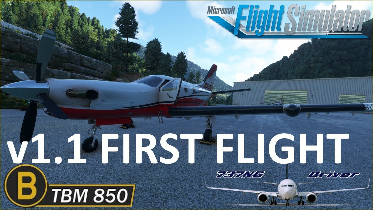 Black Square TBM850 v1.1 First Flight | New Flight Dynamics and New Effects | Real Airline Pilot