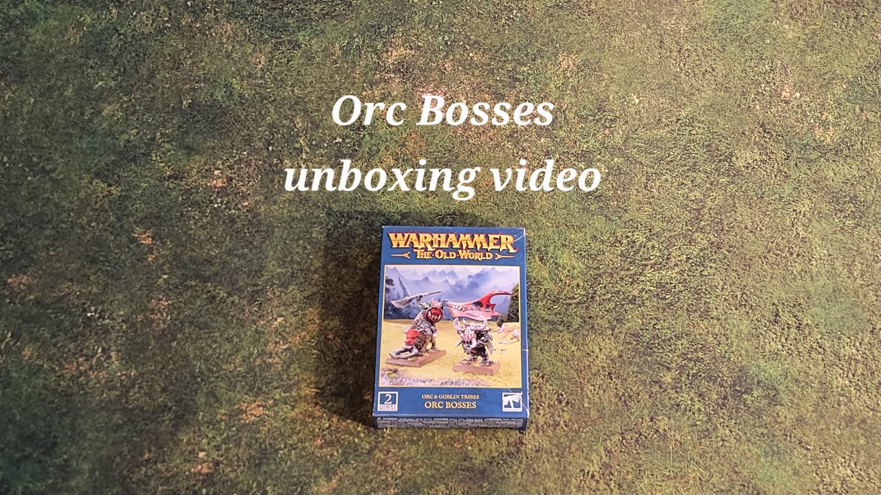 Видео распаковки Warhammer: The Old World: Orc Bosses