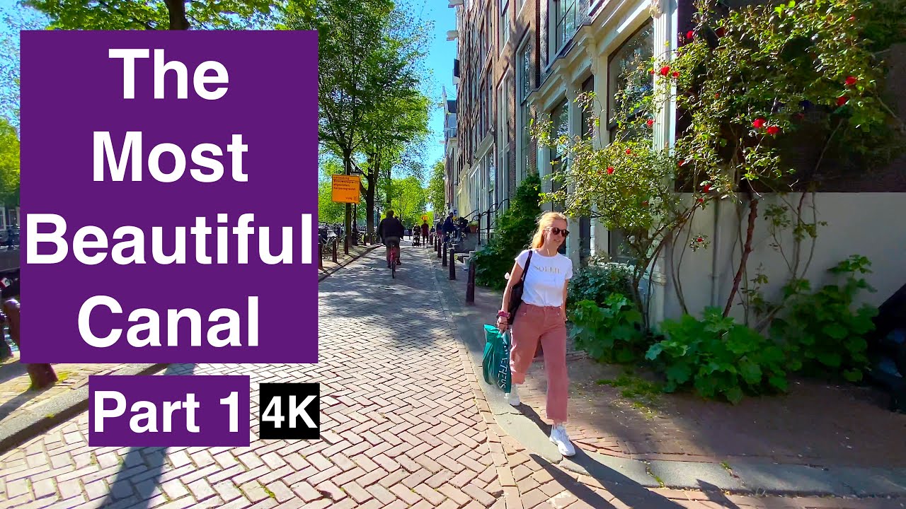 [4K] The Most Beautiful Canal of Amsterdam, Travel Tour 2021 | Walking on Brouwersgracht Part 1#Walk