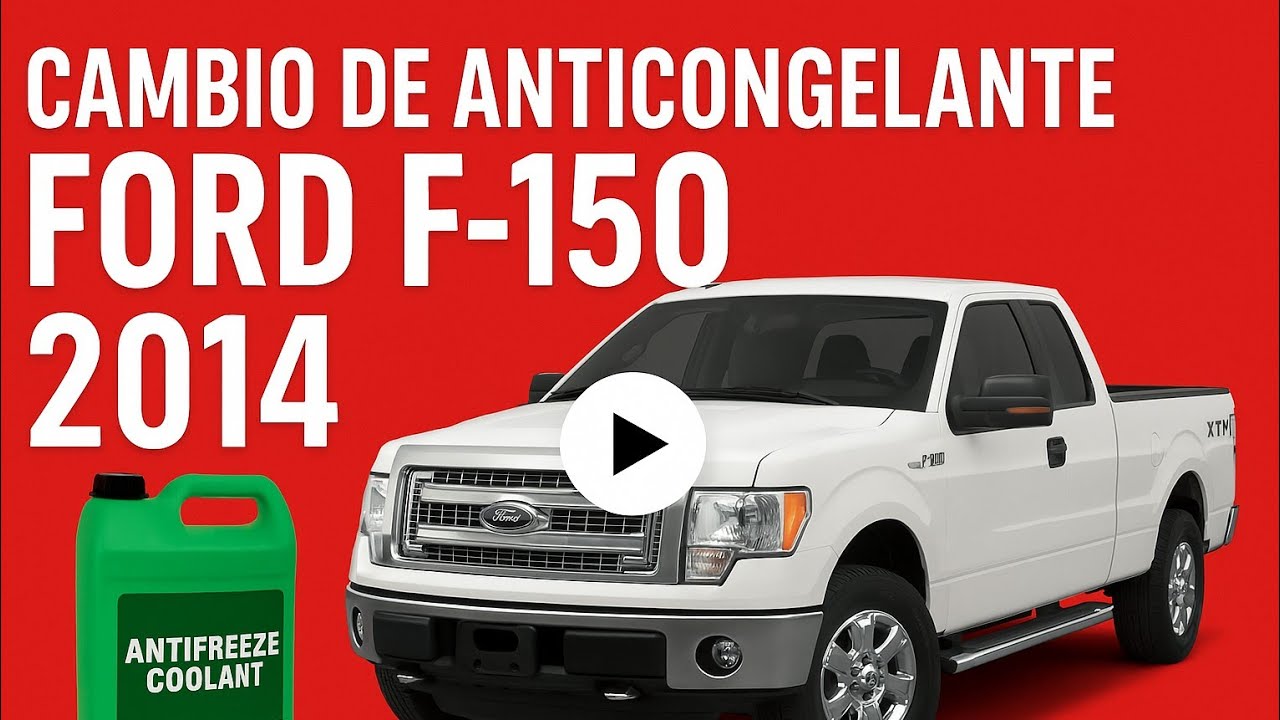 Como cambiar anticongelante Ford F150 3.5 turbo año 2009-2014