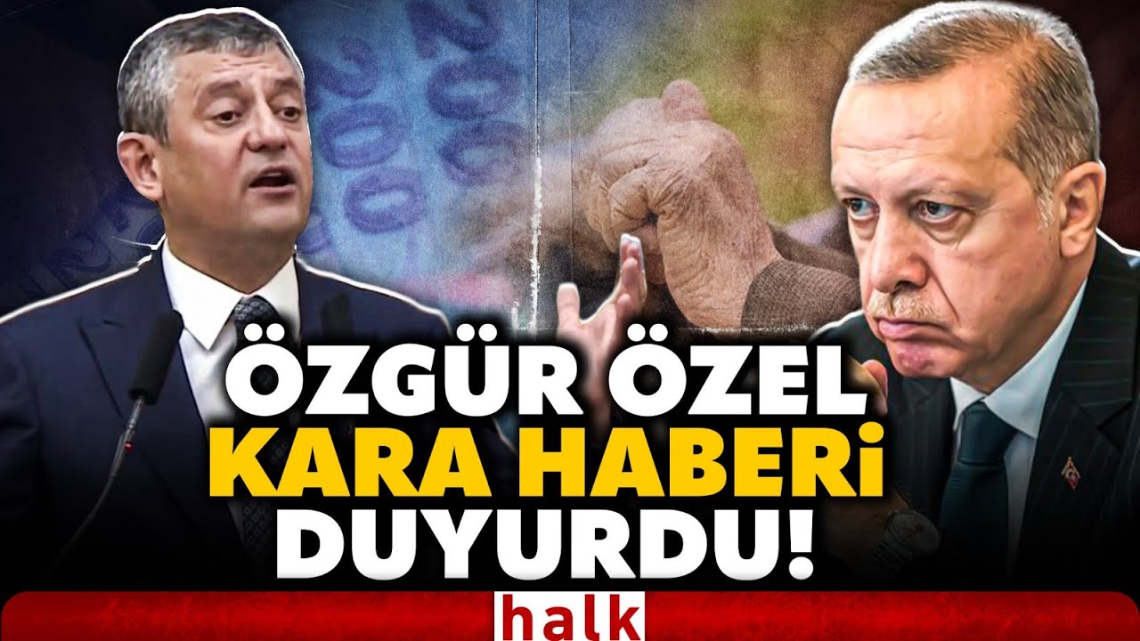 Erdoğan'ın emekli maaşı planı meğer buymuş! Özgür Özel 'Bu kadar yapacak' dedi ve kürsüden açıkladı!