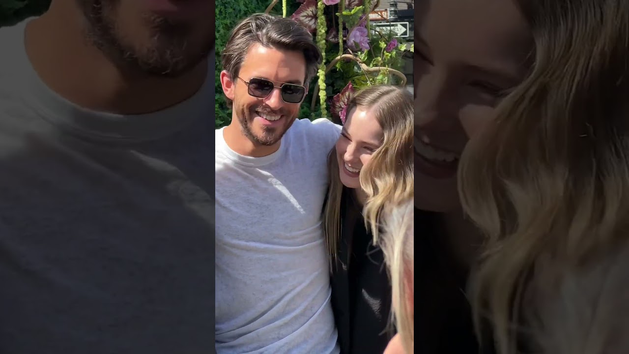 Bridgerton Cast members Jonathan Bailey, Hannah Dodd, Jessica Madsen at Season 3 Promenade event.