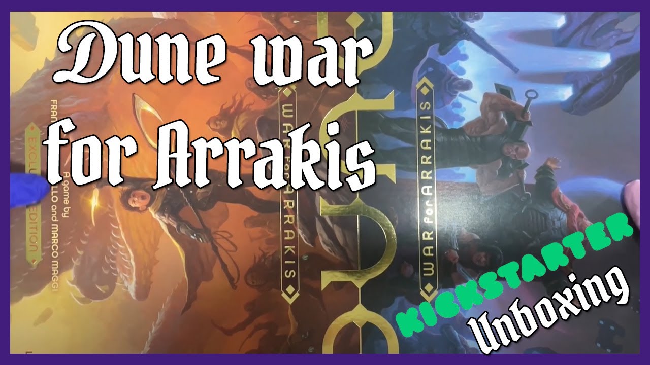 Unboxing [DUNE  WAR for ARRAKIS] un Juego de estrategia por la especia