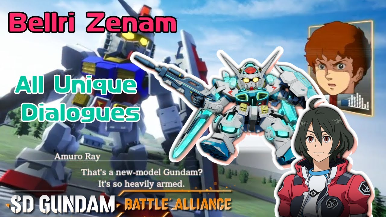 【バトアラ】SD GUNDAM BATTLE ALLIANCE - Bellri Zenam All Unique Partner Dialogues