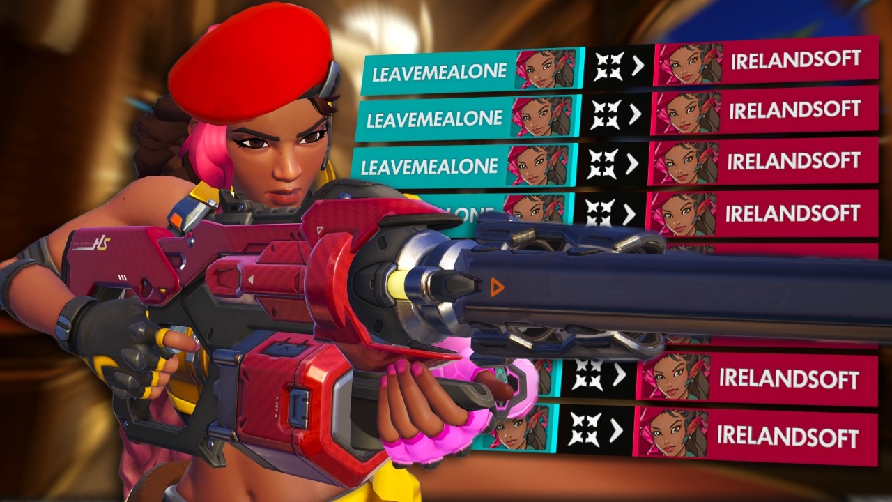 Hitting Trickshots on the Enemy with the NEW Hero Sierra... | Overwatch