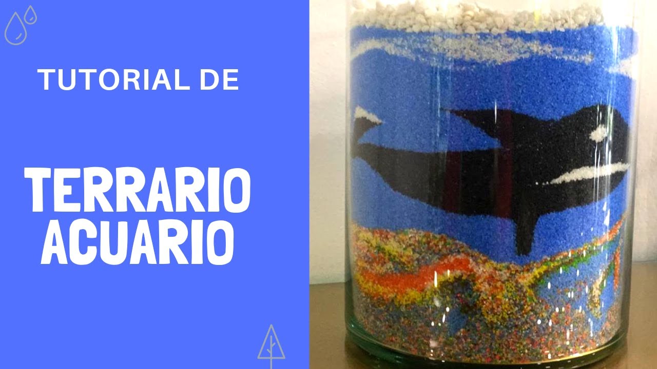 ¡Tutorial de terrario acuario! | DIY | Manualidades con arena | Arte Lia y Naviadornos