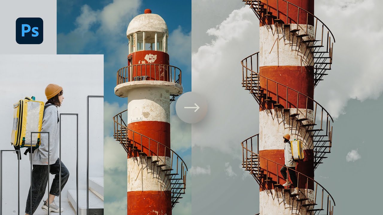 Nowhere To Go But Up! Creating this surreal staircase in Photoshop.