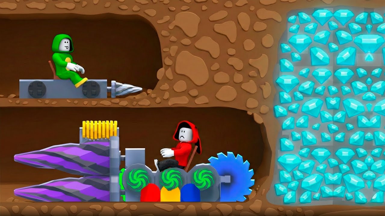 JJ and Mikeyspending MILLIONS making the BEST Drill in Roblox build a mining machine! Maizen