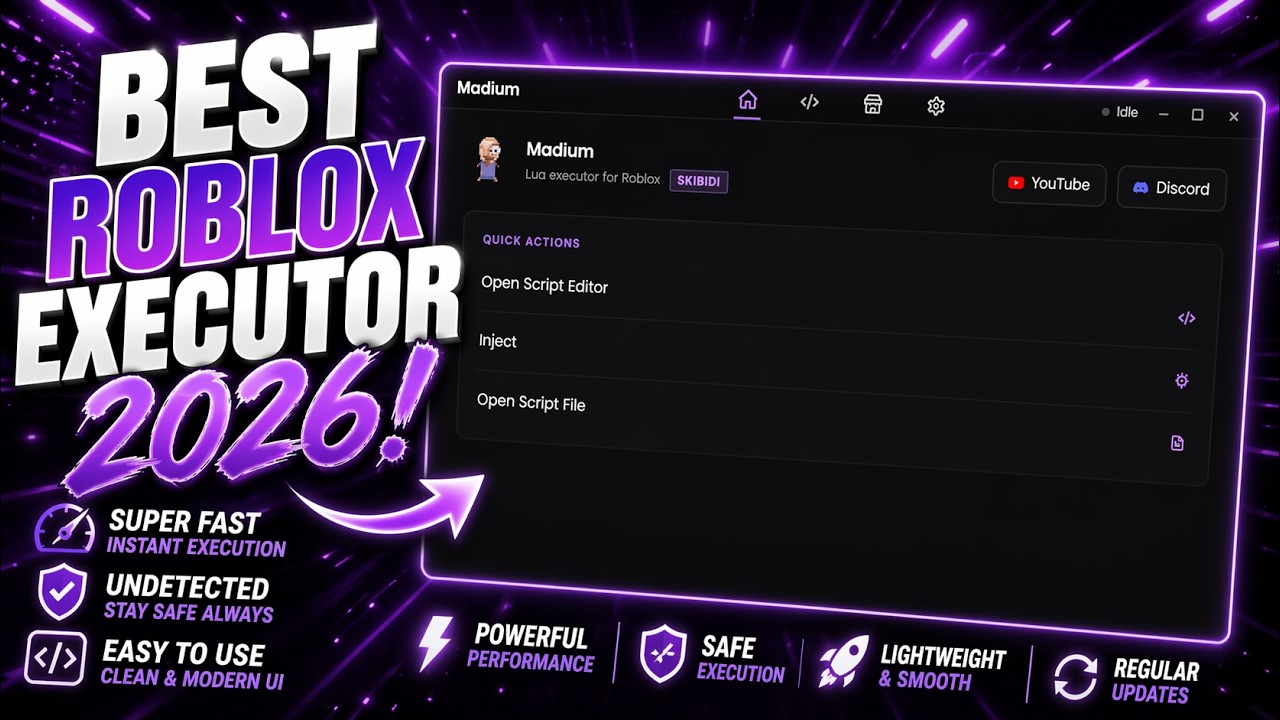 💉 Madium Injector Roblox &ndash; NO KEY, FREE, UNDETECTED (2026) 🛡️⚡