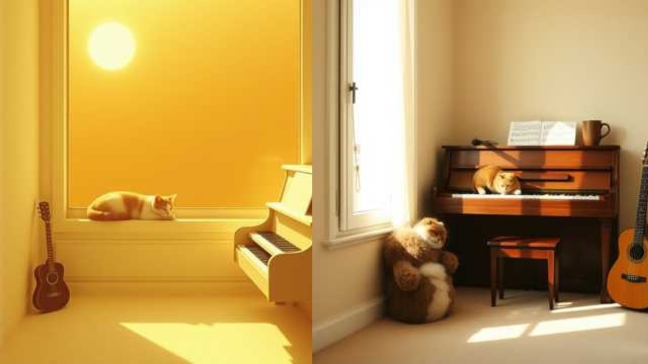 🐱 Relaxing Cat Live 24/7 | Cozy Cats Sleeping & Playing | Calm Music for Cats